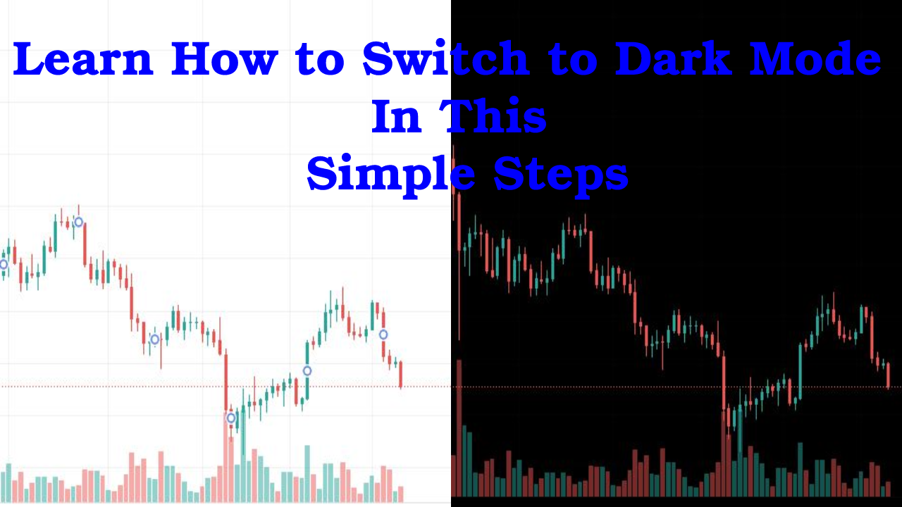 An image showing How to change TradingView to Dark Mode